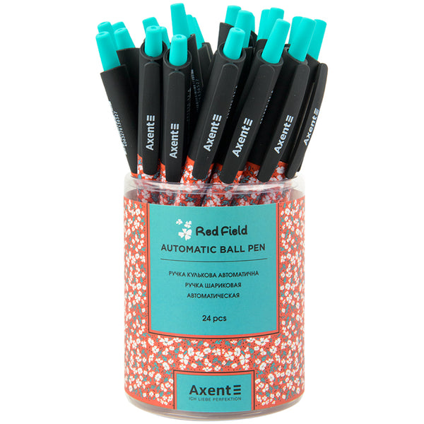 Ballpoint pen Axent Red field AB1090-32-A, retractable, blue