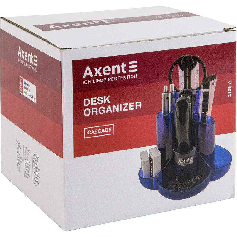 Desktop stationery organizer Axent Cascade 2105-21-A, in a color box, white