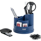 Desktop stationery organizer Axent Welle 2102-47-A,  in a blister pack, indigo blue