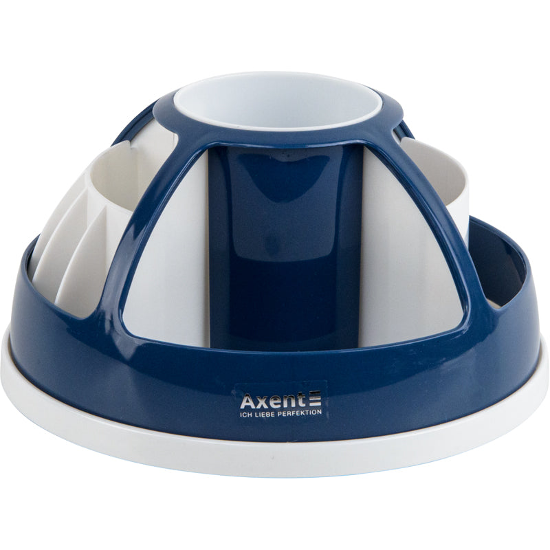Desktop stationery organizer Axent Duoton 2204-47-A, 170x170x120 cm,  in a color box, indigo blue
