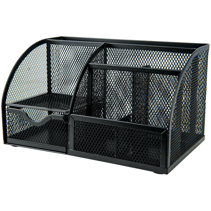 Desk organizer Axent 2125-01-A, 220x140x130 mm, metal, black