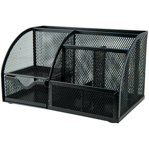 Desk organizer Axent 2125-01-A, 220x140x130 mm, metal, black