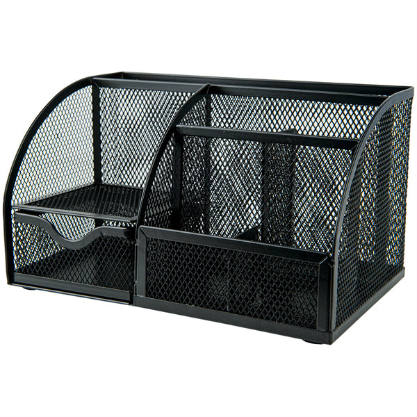 Desk organizer Axent 2125-01-A, 220x140x130 mm, metal, black