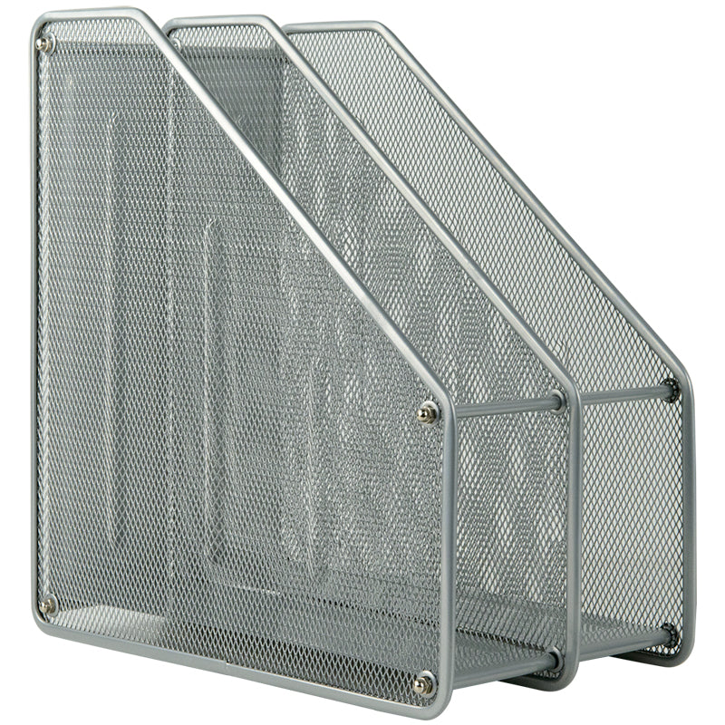 Document tray Axent 2126-03-A vertical 2-in-1, metal, silver