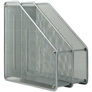 Document tray Axent 2126-03-A vertical 2-in-1, metal, silver
