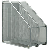 Document tray Axent 2126-03-A vertical 2-in-1, metal, silver