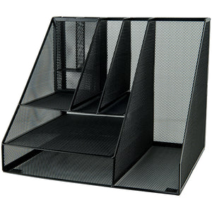 Desk organizer multi-functional Axent 2127-01-A, 345x290x290 mm, metal, black
