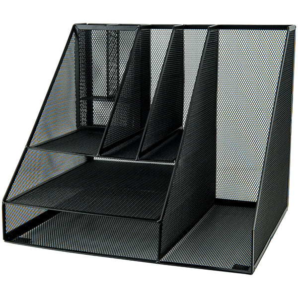 Desk organizer multi-functional Axent 2127-01-A, 345x290x290 mm, metal, black