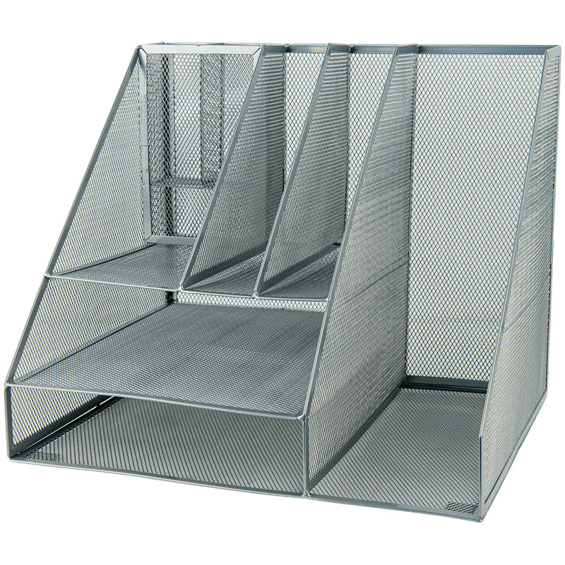 Desk organizer multi-functional Axent 2127-03-A, 345x290x290 mm, metal, silver