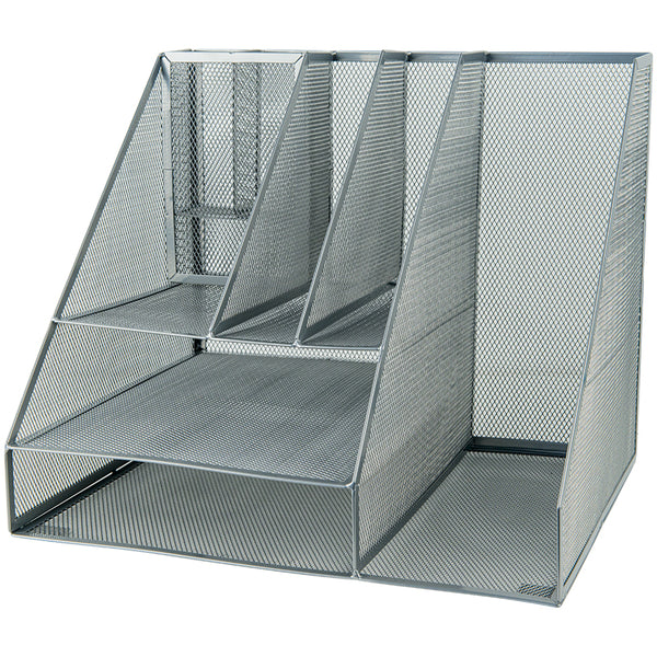 Desk organizer multi-functional Axent 2127-03-A, 345x290x290 mm, metal, silver