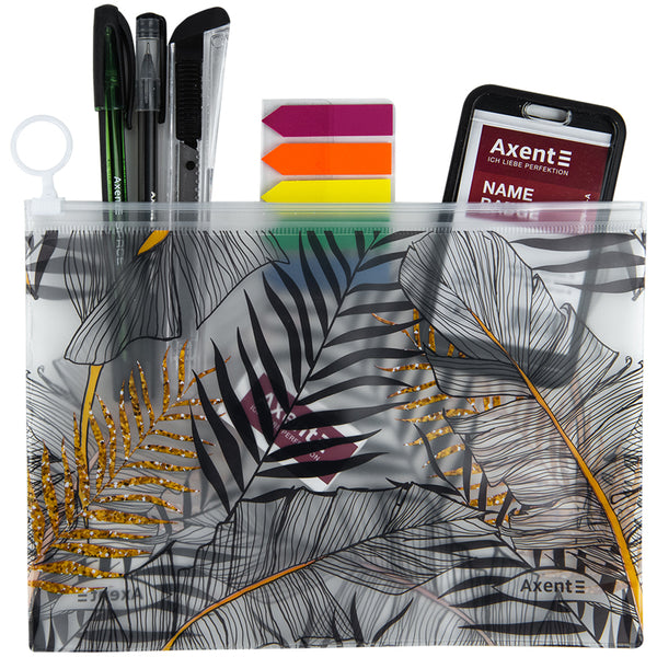 Teczka na suwak Axent 1445-01-A, A5, Soft Touch, Jungle