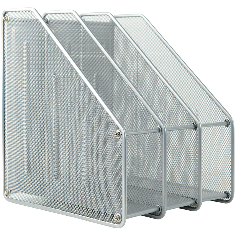 Document tray Axent 2128-03-A vertical 3-in-1, metal, silver