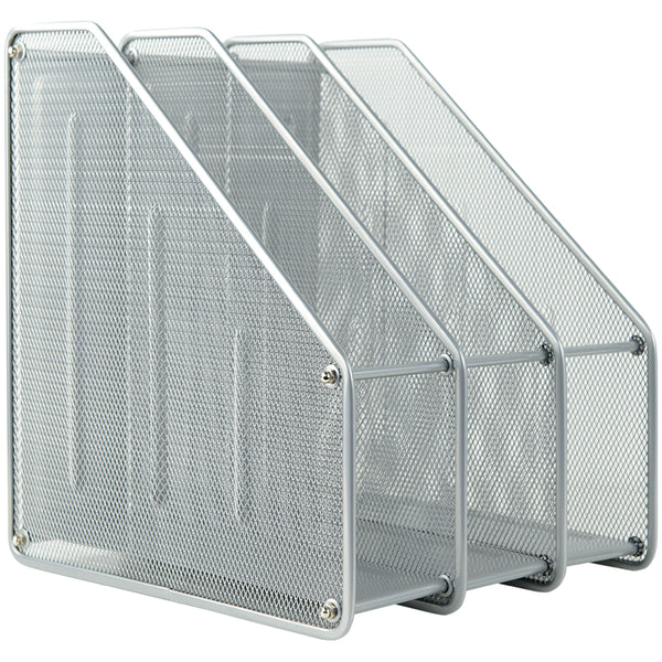 Document tray Axent 2128-03-A vertical 3-in-1, metal, silver