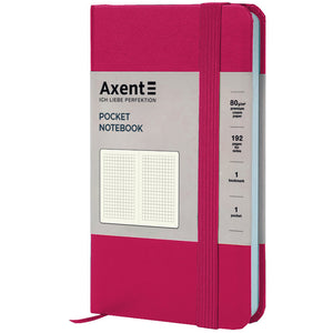 Notes Axent Partner 8301-50-A, 90x150 mm, 96 kartek, kratka, malinowy