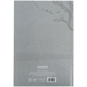 Notebook Axent Freedom 8422-550-A, А4, 96 sheets, squared, grey