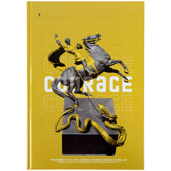 Notes Axent Courage 8422-552-A, А4, 96 kartek, kratka, żółty