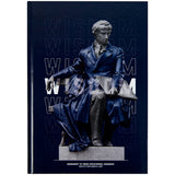 Notebook Axent Wisdom 8422-553-A, А4, 96 sheets, squared, dark blue