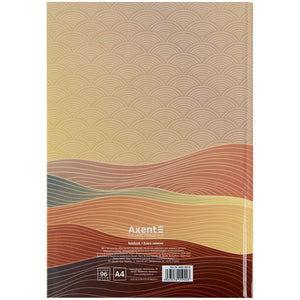 Notes Axent Waves 8422-563-A, А4, 96 kartek, kratka, brązowy