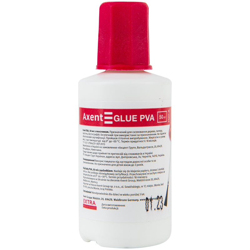 White glue Axent 7127-A, 50 ml "Extra", with brush