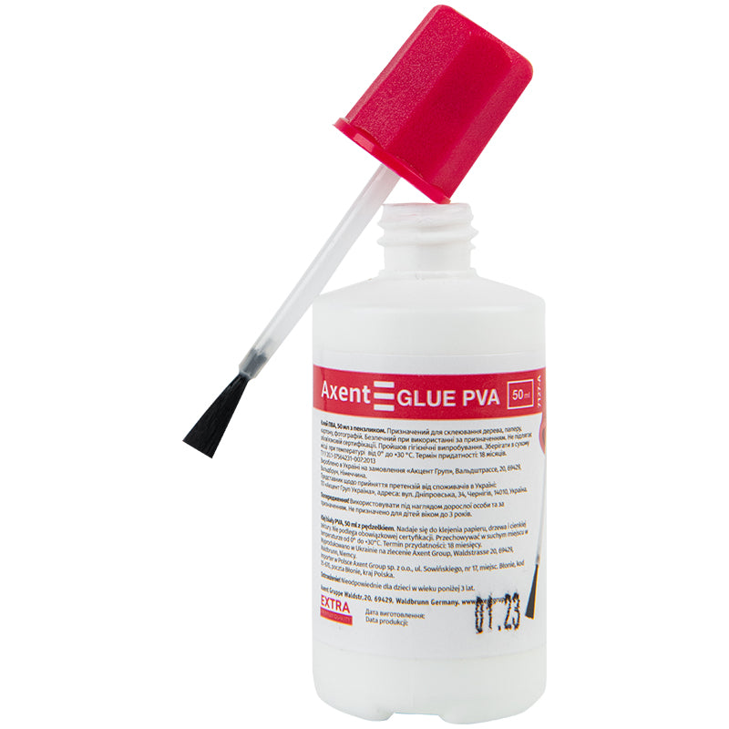 White glue Axent 7127-A, 50 ml "Extra", with brush