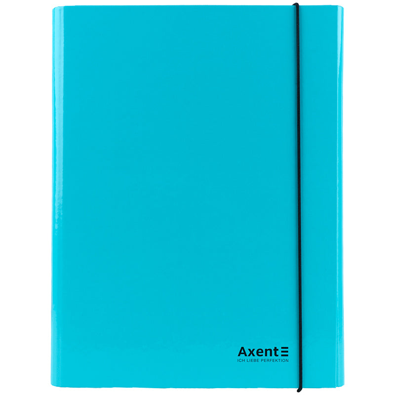 Folder with elastic bands Axent Pastelini 1213-18-A, cardboard A4, mint