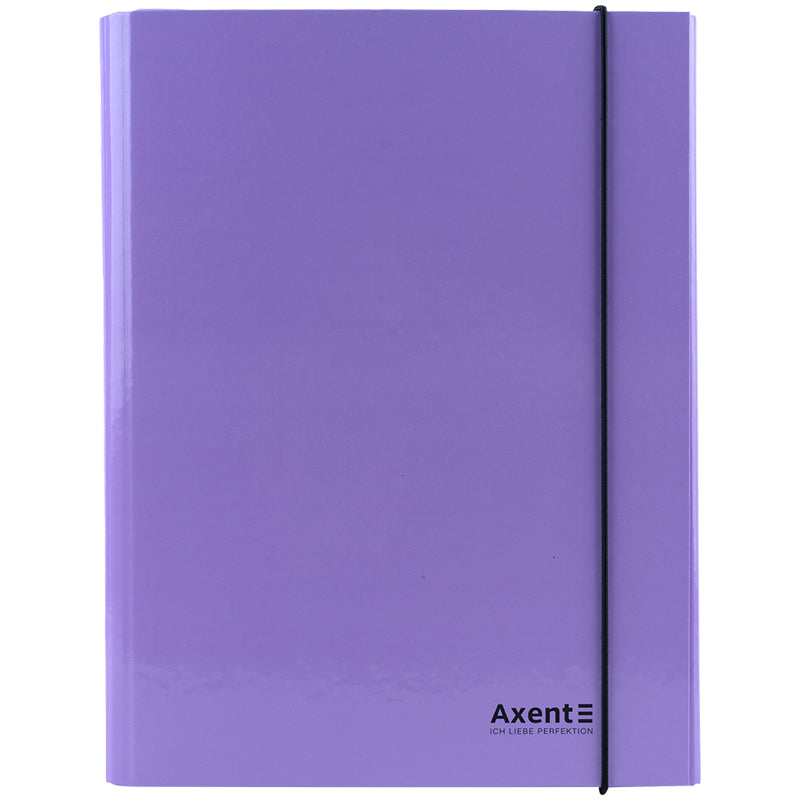 Folder with elastic bands Axent Pastelini 1213-36-A, cardboard A4, lilac