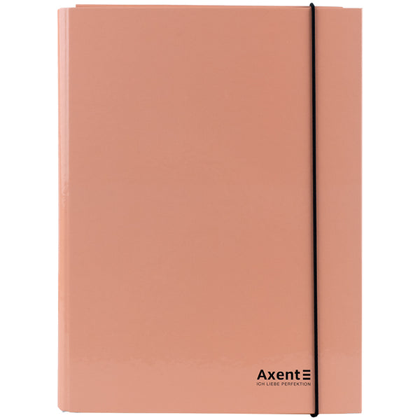 Teczka z gumką Axent Pastelini 1213-42-A, A4, brzoskwiniowa