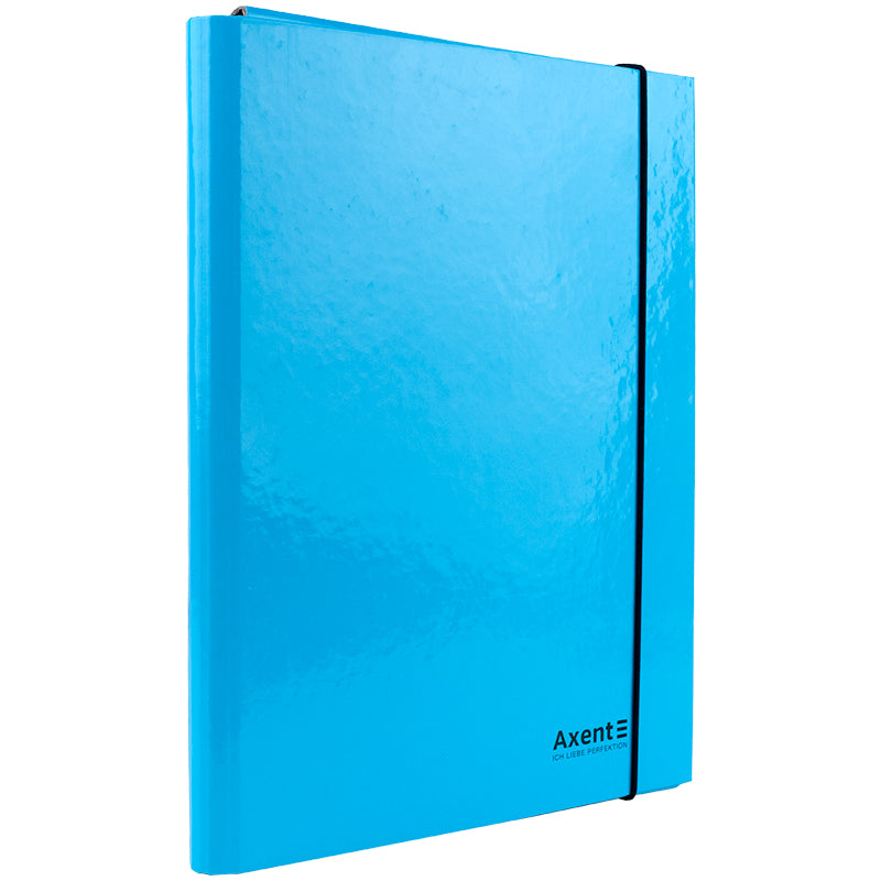 Folder with elastic bands Axent Pastelini 1213-22-A, cardboard A4, blue