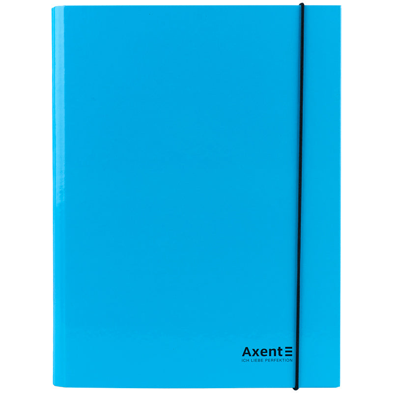 Folder with elastic bands Axent Pastelini 1213-22-A, cardboard A4, blue