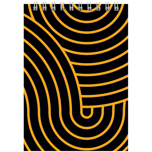 Spiral notebook Axent D8011-03, А6, 48 sheets, squared, yellow