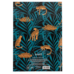 Notes Axent Leopard 8422-556-A, А4, 96 kartek, kratka, błękitny