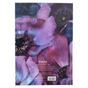 Notes Axent Flora 8423-25-A, А4, 192 kartki, kratka, fioletowy