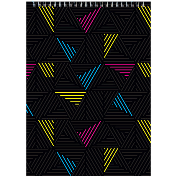 Spiral notebook Axent D8013-04, А4, 48 sheets, squared, neon