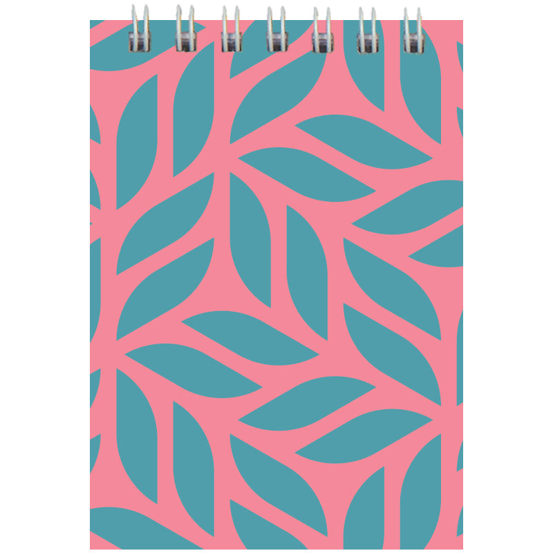 Spiral notebook Axent D8014-05, А7, 48 sheets, squared, pink