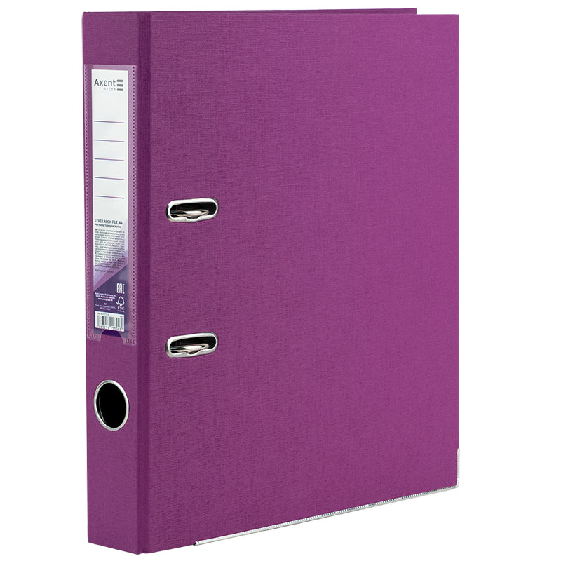 Lever-arch file Axent Delta  D1711-26P, double-sided, A4, 5 cm, non-assembled, lilac