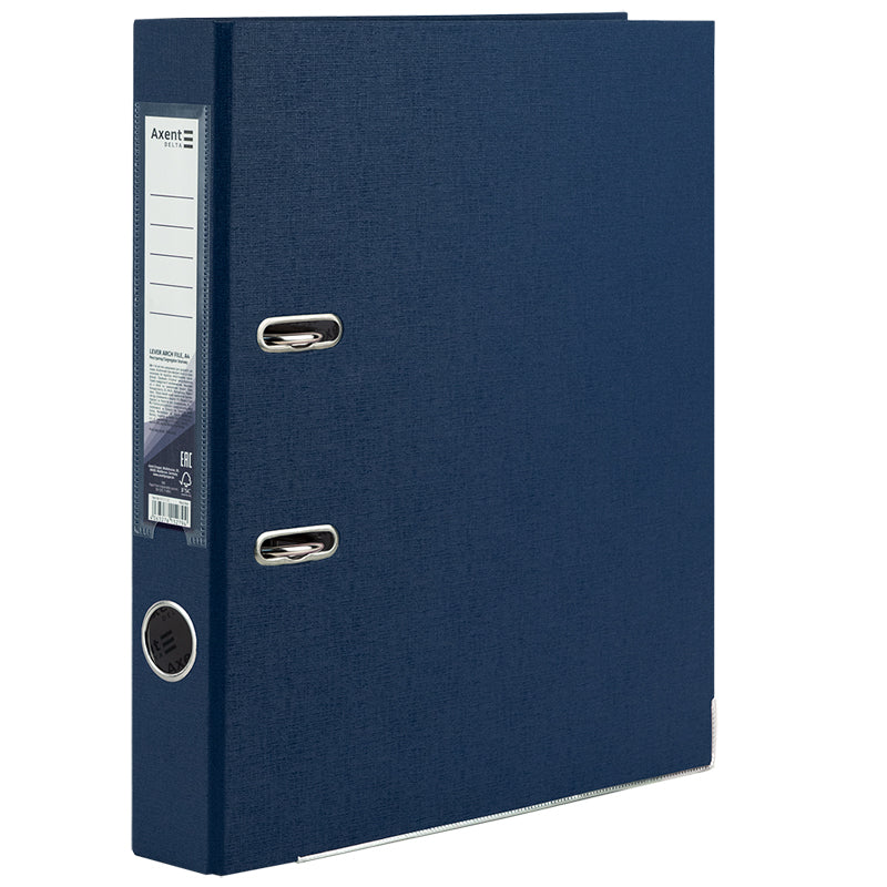Lever-arch file Axent Delta  D1713-12P, one-sided, A4, 5 cm, non-assembled, navy blue
