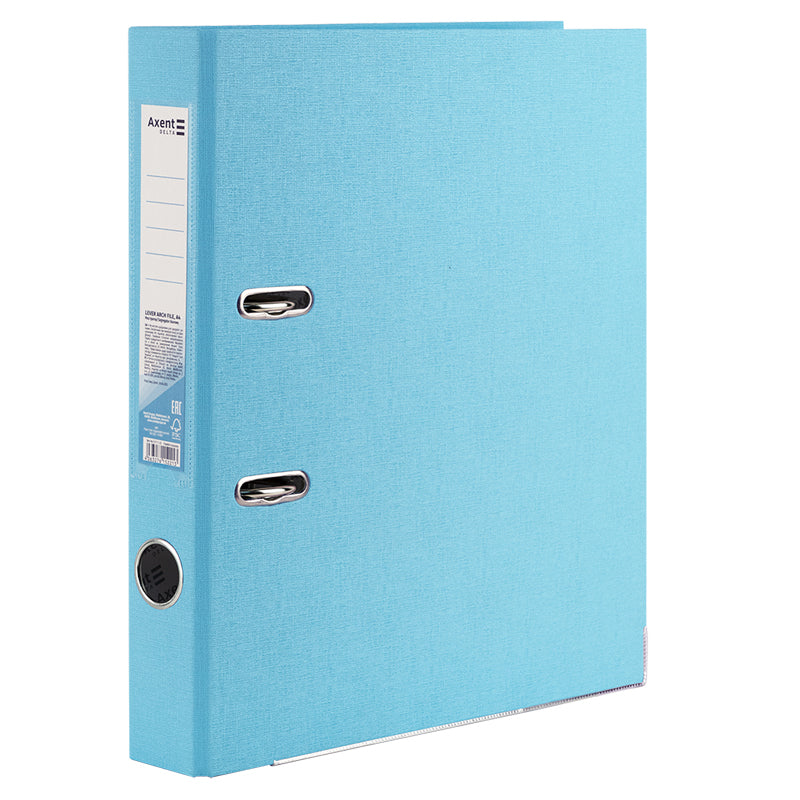 Lever-arch file Axent Delta  D1713-22P, one-sided, A4, 5 cm, non-assembled, Pastelini, turquoise