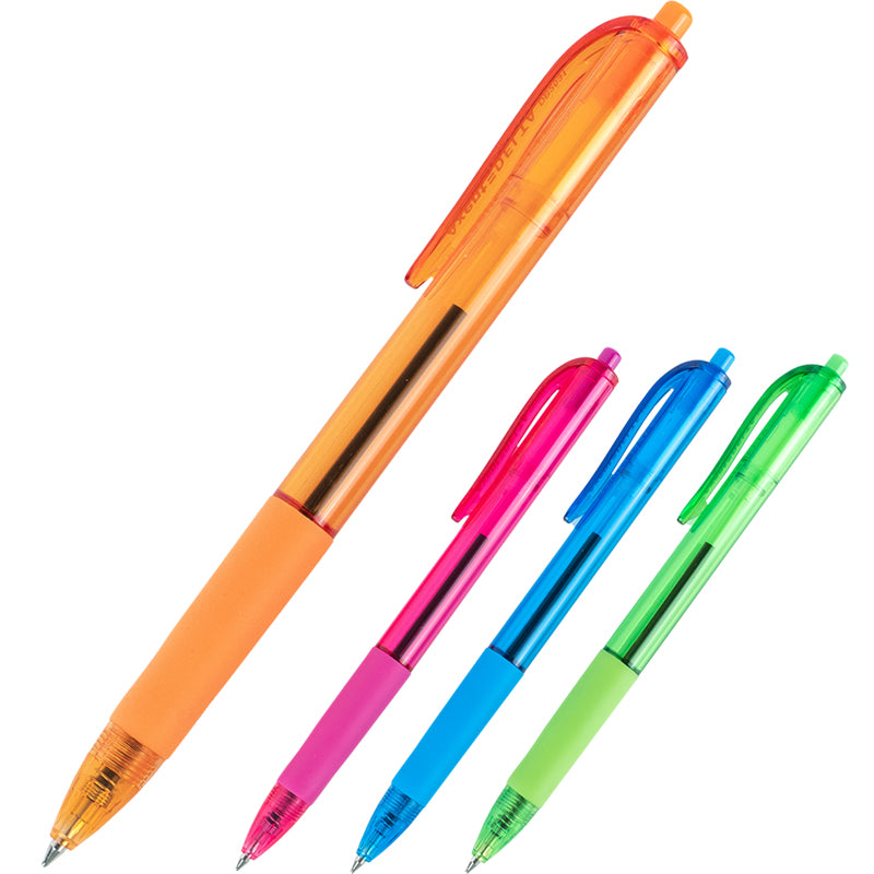 Ballpoint pen Axent Delta DB2031-02, 0.7 mm, retractable, blue
