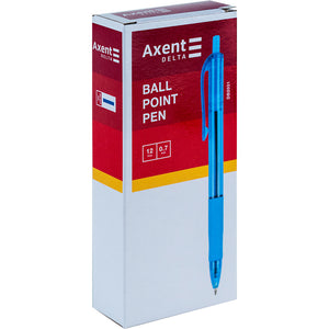 Długopis kulkowy automatyczny Axent Delta DB2031-02, 0.7 mm, niebieski