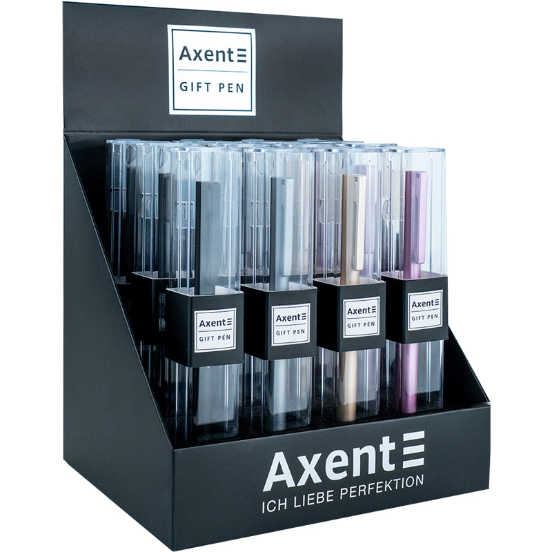 Ballpoint pen Axent AB1099-00-02-A, 0.7 mm, retractable, blue