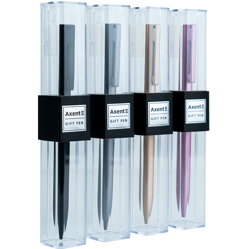 Ballpoint pen Axent AB1099-00-02-A, 0.7 mm, retractable, blue
