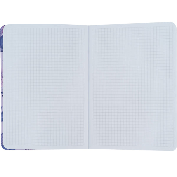 Notes Axent Fish 8700-3-A, А5, 80 kartek, kratka, liliowy niebieski