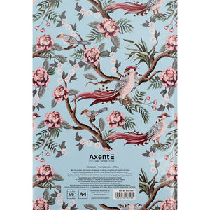 Notes Axent Birds&Flowers-1 8422-568-A, А4, 96 kartek, kratka