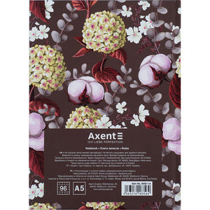 Notes Axent Bloom 8456-1-A, А5, 96 kartek, kratka, brązowy