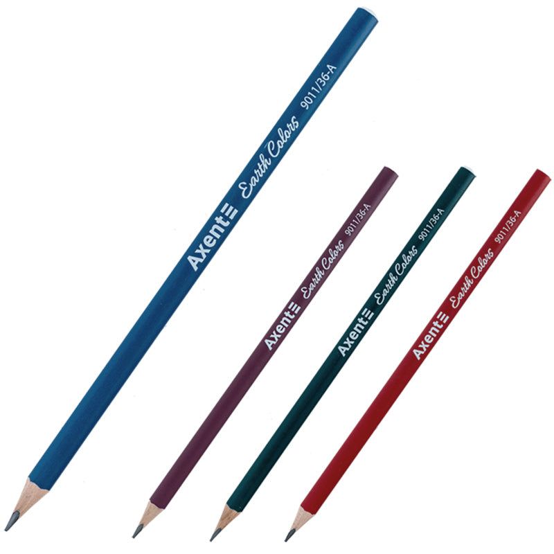 Graphite pencil Axent Earth Colors 9011-A, HB, 2.2 mm