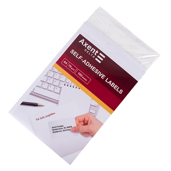 Labels with adhesive layer Delta D4464-A, A4, 70x42,4 mm, 21 pcs/sheet