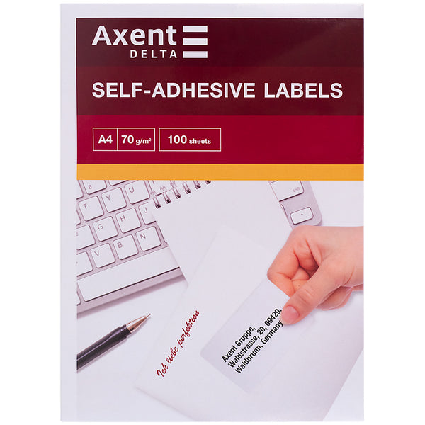 Labels with adhesive layer Delta D4467-A, A4, 70x5,4 mm, 33pcs/sheet