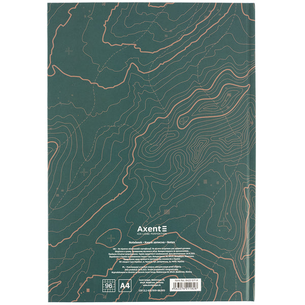 Notes Axent Earth Colors 8422-577-A, А4, 96 kartek, kratka, Curious