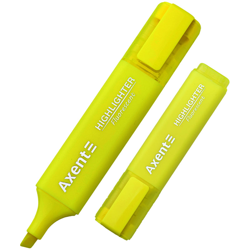 Marker Axent Highlighter 2537-08-A, 1-5 mm, yellow