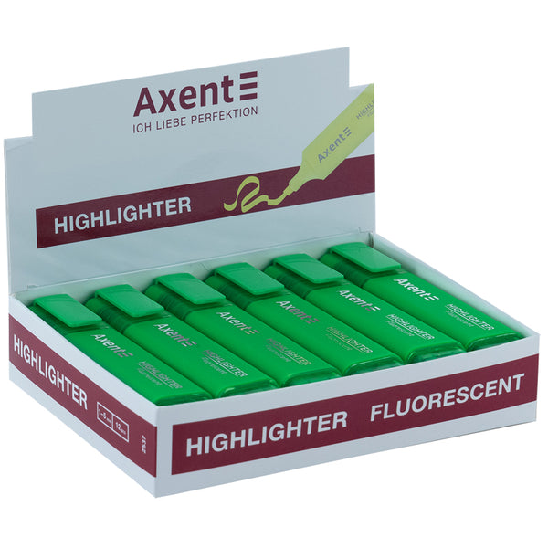 Marker Axent Highlighter 2537-04-A, 1-5 mm, green